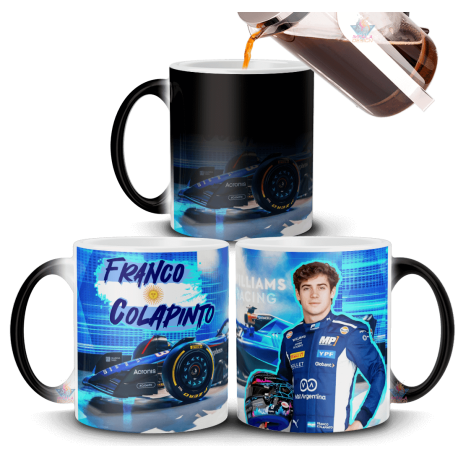 Taza Mágica Colapinto Franco Piloto Formula 1 F1 Carrera