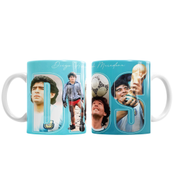 Taza Cerámica Maradona Diego Armando Dios Campeón del Mundo Argentina