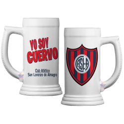Vaso Jarra Chop Fernetero Chopera Cerveza San Lorenzo Cuervo