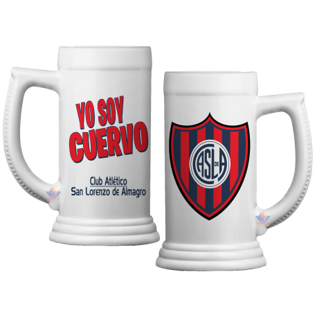 Vaso Jarra Chop Fernetero Chopera Cerveza San Lorenzo Cuervo