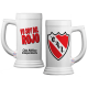 Vaso Jarra Chop Fernetero Chopera Cerveza Independiente Rojo