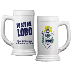 Vaso Jarra Chop Gimnasia Esgrima De La Plata Lobo Fernetero