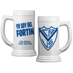 Vaso Jarra Chop Fernetero Chopera Cerveza Vélez Sarsfield