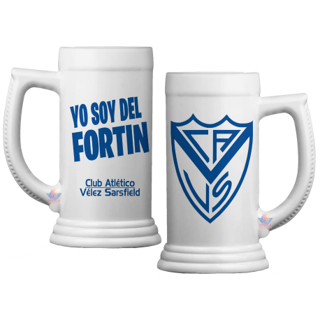 Vaso Jarra Chop Fernetero Chopera Cerveza Vélez Sarsfield