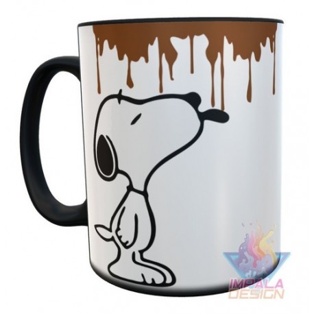 Taza Mágica Snoopy Café Lengua Peanuts Cerámica