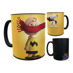 Taza Mágica Snoopy Charlie Brown Bufanda Carlitos Cerámica