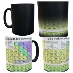 Taza Mágica Tabla Periódica Cerámica Elementos Química