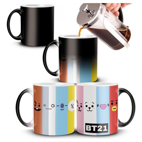 Taza Mágica Bt21 Kpop Bts Shooky Chimmy Van Koya Rj Mang