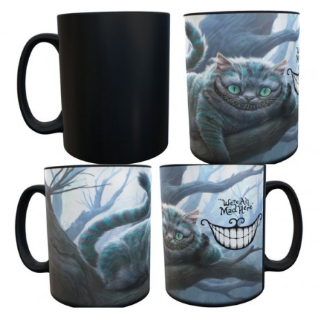 Gato Cheschire Alicia País De Las Maravillas Taza Mágica