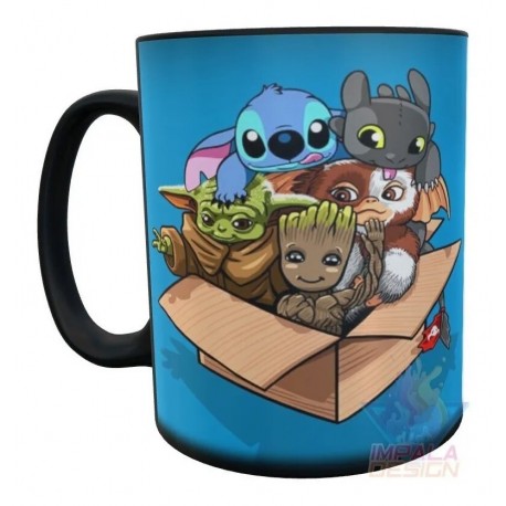 Taza Mágica Baby Yoda Cerámica Star Wars Mandalorian Bebe 02