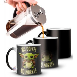 Taza Mágica Baby Yoda Cerámica Star Wars Mandalorian Bebe 09