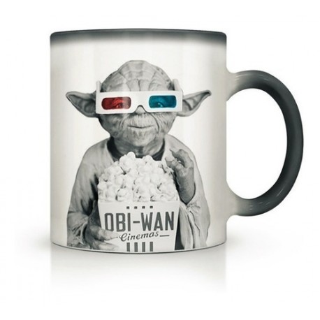 Tazas Mágica Importada Jedi Yoda Star Wars Obi Wan Cinemas