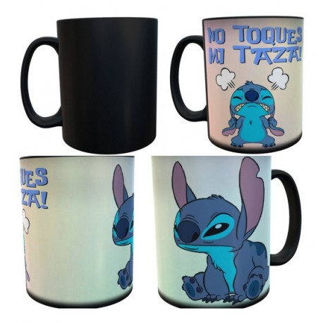 Stitch Taza Mágica No Toques Mi Taza Lilo & Stitch Disney