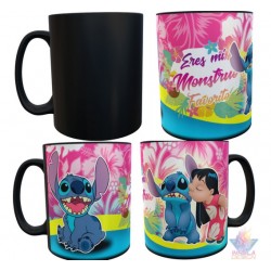 Taza Mágica Stitch Lilo Monstruo Favorito Disney Cerámica