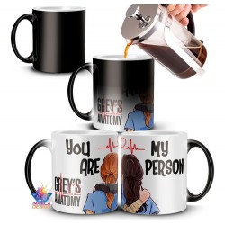 Greys Anatomy Taza Mágica Abrazo You Are My Person Meredith