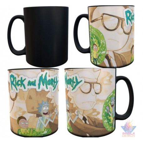 Taza Mágica Rick Y Morty Fuck You Viajando Cerámica