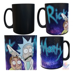 Taza Mágica Rick Y Morty Ojos Universo Cerámica