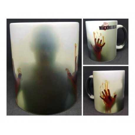 Taza Mágica Walking Dead The Zombie Cerámica Terror Sangre