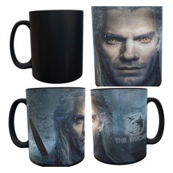 The Witcher Serie Taza Mágica Cerámica Geralt De Rivia