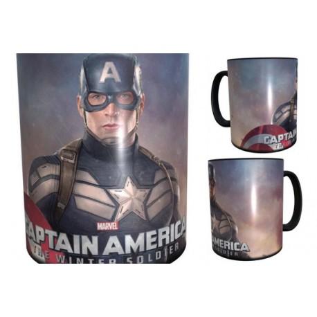 Taza Mágica Capitán América Marvel Soldado De Invierno