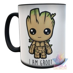 Taza Mágica Baby Groot I Am Groot Cerámica
