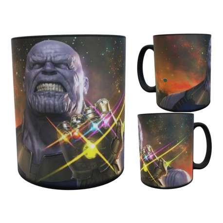 Guante Thanos Avengers Taza Mágica Cerámica Impala Iron Man