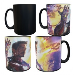 Guante Thanos Iron Man Avengers Taza Mágica Cerámica Impala