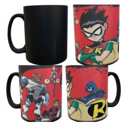 Taza Mágica Robin Jóvenes Titanes Dc Comics Batman Cerámica