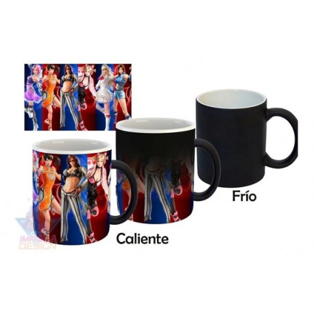 Taza Mágica Tekken Girls Personajes Mujeres Kawai Cerámica