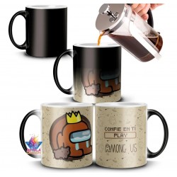 Taza Mágica Among Us Cerámica Videojuego Impostor Mod 08