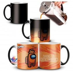 Taza Mágica Among Us Cerámica Videojuego Impostor Mod 09