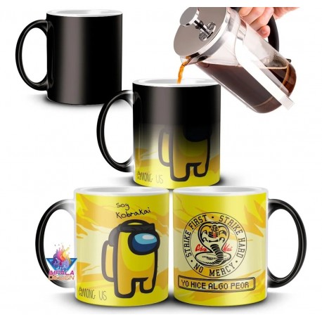 Taza Mágica Among Us Cerámica Videojuego Impostor Mod 03