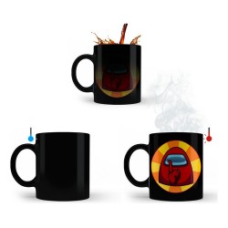 Taza Mágica Among Us Juego Videojuego Termosensible Logo