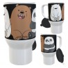 Jarro Térmico Plástico Osos Escandalosos Panda Polar Pardo M1