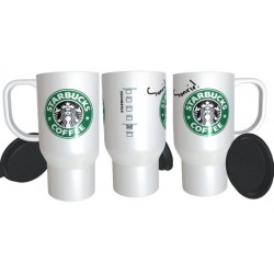 Starbucks Café Jarro Térmico Plástico Personalizado Logo