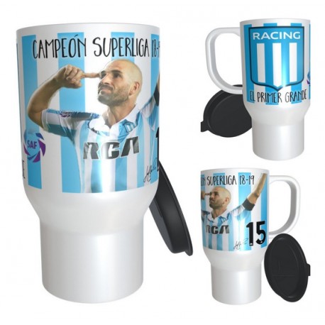 Jarro Térmico Racing Club Campeón Superliga Lisandro López