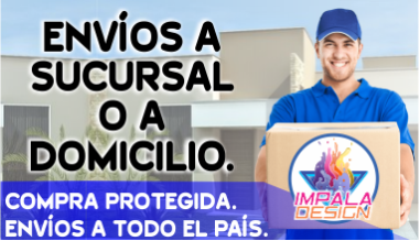 Envíos a todo el País, a sucursal de Correo Argentino o a domicilio. Compra protegida.