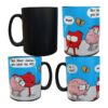 Taza Mágica Brain And Heart An Awkward Yeti Collection