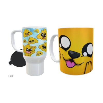 Combo Jarro Térmico Y Taza Set Mikecrack Compadretes Caras