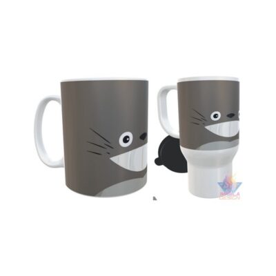 Combo Kit Taza Y Jarro Mi Vecino Totoro Cara Anime Térmico