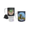Combo Taza Cerámica Y Jarro Térmico Plástico Baby Yoda Set Mod 01