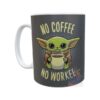 Combo Taza Cerámica Y Jarro Térmico Plástico Baby Yoda Set Mod 02