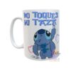Combo Taza Y Jarro Stitch Pintando No Toques Mi Taza Térmico