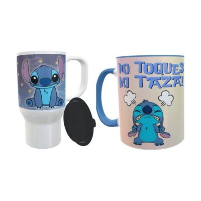 Jarro Térmico Y Taza Color Set Combo Lilo & Stitch Disney