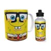 Taza Y Botella Alum Bob Esponja Cara Corbata Lentes Combo K