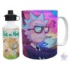 Taza Y Botella Alum Rick Y Morty Fuck You Viajando Combo Kit