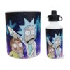 Taza Y Botella Alum Rick Y Morty Ojos Universo Combo Kit Set