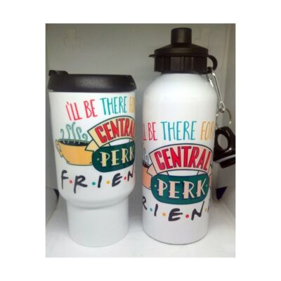 Combo Friends Central Perk Serie Tv Botella Y Jarro Térmico