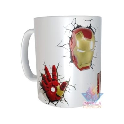 Taza Plástica Iron Man Hombre Hierro Stark Comic Irrompible