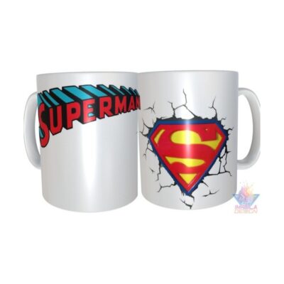 Taza Plástica Superman Dc Comics Logo Irrompible